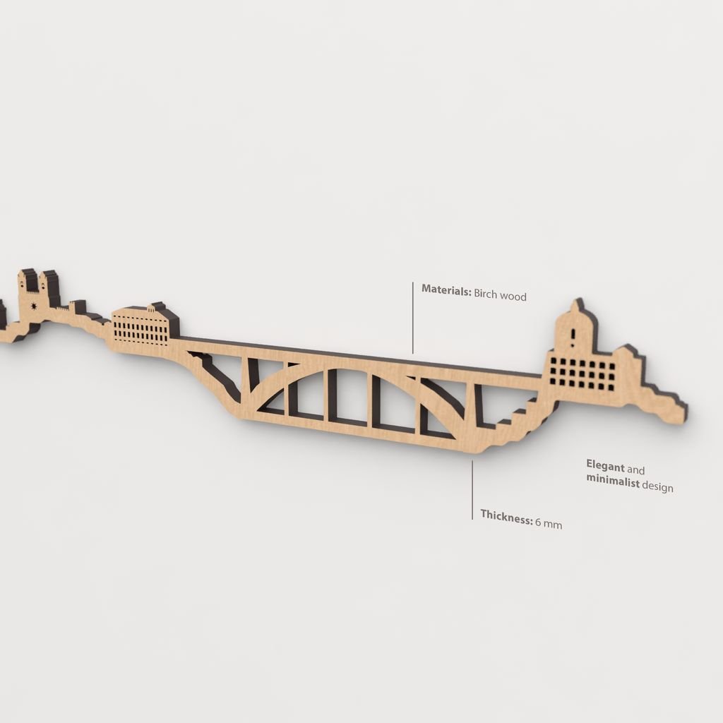 Textura de la madera marrón en el skyline Oporto.