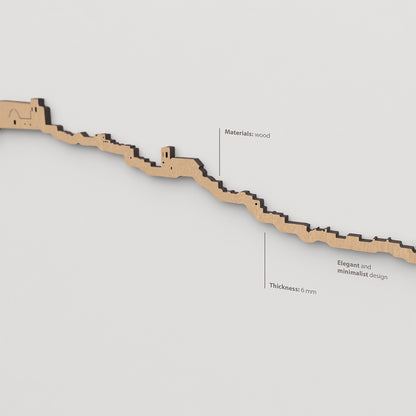 Textura de la madera marrón en el skyline Peñíscola.