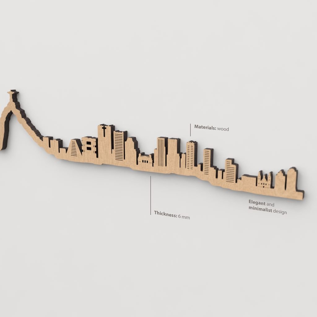 Textura de la madera marrón en el skyline Río de Janeiro.