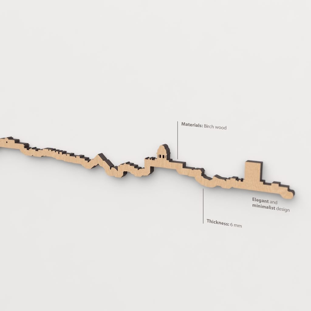 Textura de la madera marrón en el skyline San Fernando.