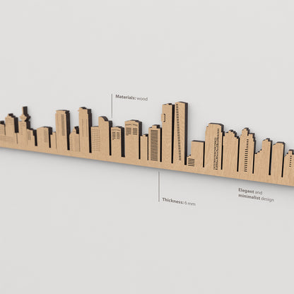 Textura de la madera marron en el skyline Vancouver.