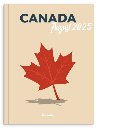 Tripbook Canadá – Álbum de viaje personalizado skyline in wood - Skylinecity