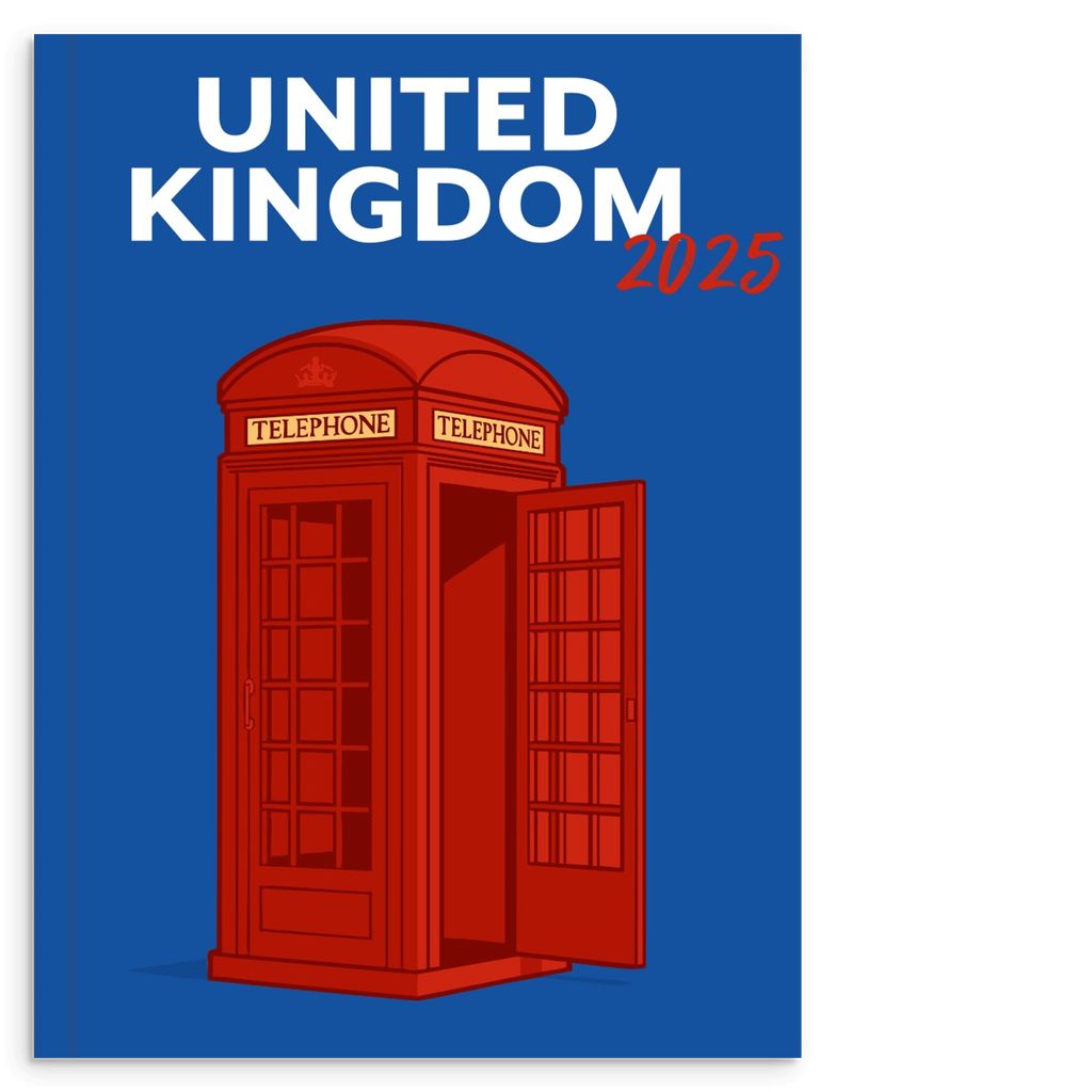 Tripbook United Kingdom – Álbum de viaje personalizado skyline in wood - Skylinecity
